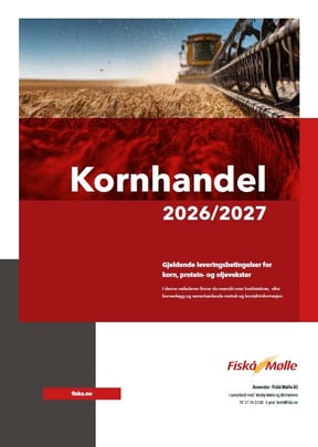 Veileder i kornhandel Fiskå Mølle 2026-2027